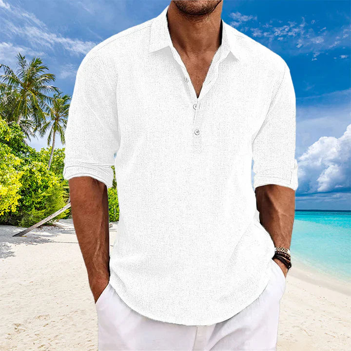 Tyler™ | Casual Linen Long Sleeve Shirt